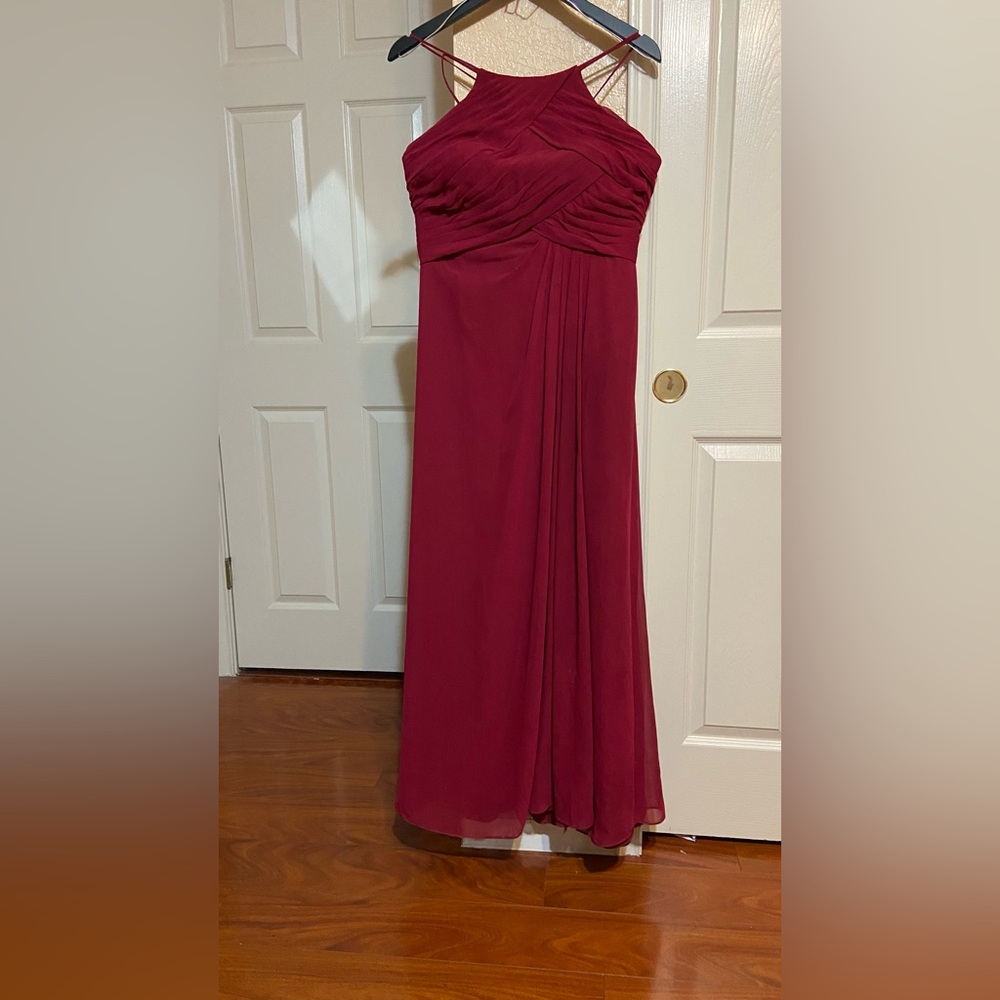 Elegant Red Azazie Bridesmaid Dress Size A12